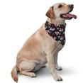 thumbnail image 2 of Naloa Rose Flowers Dog Bandanas 1PC Washable Triangle Dog Scarfs Premium Durable Fabric, for Small Medium Large Dogs and Cats, 2 of 6