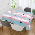 thumbnail image 4 of Coolnut Outdoor & Indoor Rectangle Tablecloth,Beautiful Flamingo Dinner Table Cover for Patio, Picnic, Holiday Party 54x72In, 4 of 7