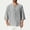Gray, variant on Goodtrade8 Mens Summer T-Shirts 3/4 Sleeve Plain Button Casual Button up Button up Shirts for Men Outdoor