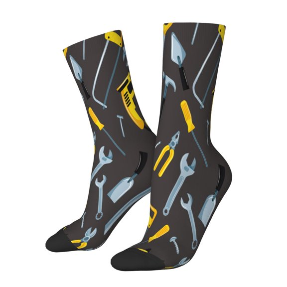 Honeii Repair tools (2) Print Adult Socks,Crew Socks,Casual Calf Socks,Daily Wear Socks for Men & Women, Perfect for Sports, Casual and Everyday Use