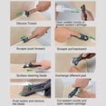 thumbnail image 3 of Rascador de ángulo de pegamento de vidrio, herramienta de reparación de costuras, raspador de residuos adhesivo, herramienta duradera para quitar sellador de silicona, gran herramienta para cocina y, 3 of 7