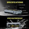 thumbnail image 3 of Car Jump Starter, 3500A Peak Battery Booster Start for All Gas and 10.0L Diesel Engines with Dual USB QC3.0/LED Light/Type-C, 12V Lithium Battery Auto Car Jump Pack, 3 of 7