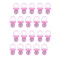 thumbnail image 2 of 30 piezas de chupetes rosas transparentes relleno de jarrón decoración de fiesta de bienvenida al bebé Baoblaze encantos de chupete de acrílico, 2 of 7