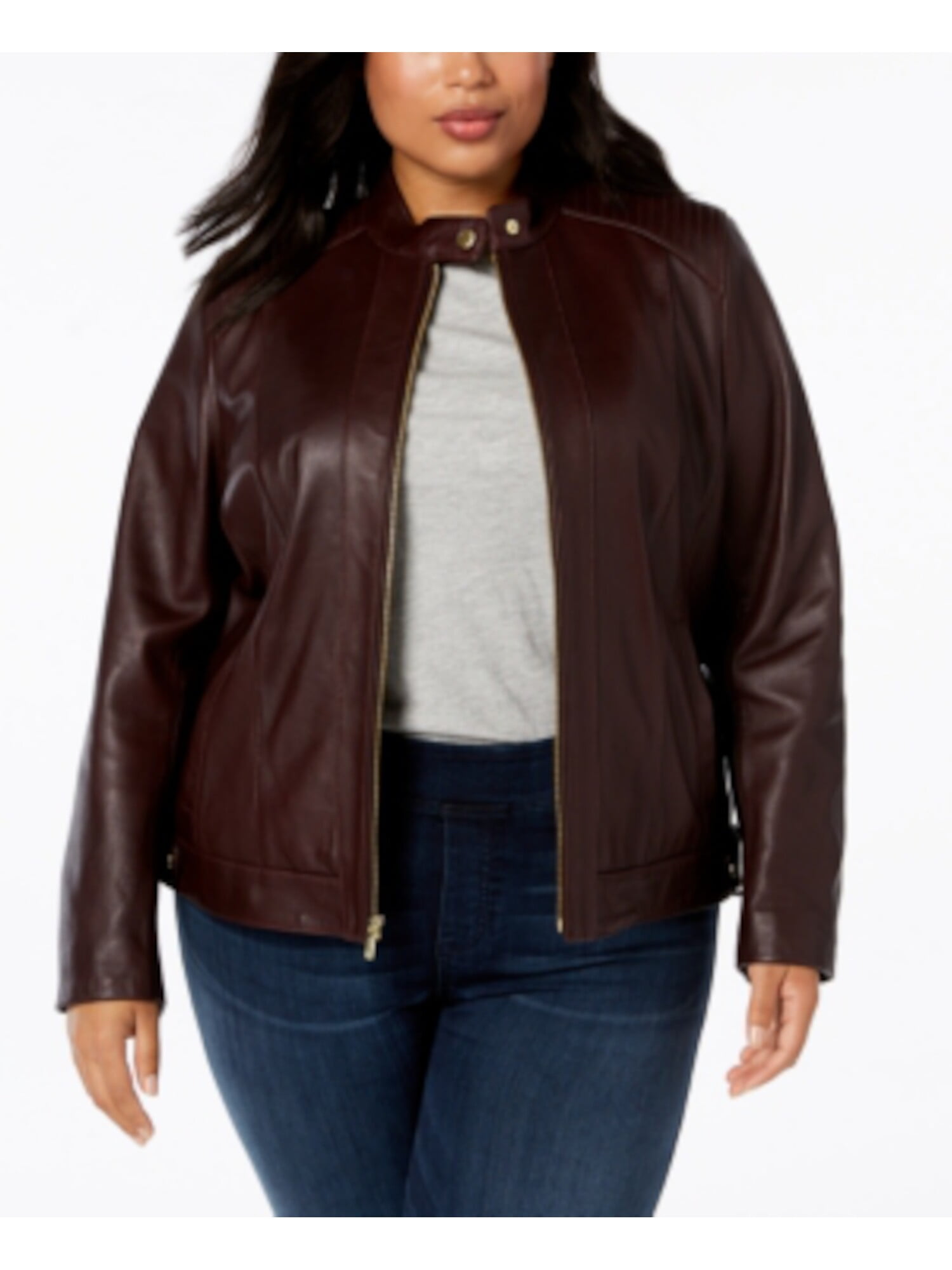 cole haan burgundy coat