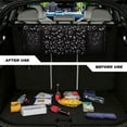 thumbnail image 4 of KUIFORTI Car Trunk Organizer with 4 Pockets, Oxford Cloth Vehicle Hanging Backseat Cargo Storage Bag, Detachable Auto Seat Back Organizing Bag, Universal for SUV, Truck, RV, Moon and Sun Black, 4 of 6