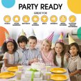 thumbnail image 7 of Exquisite Plastic Plate Combo 100 Pack 9 & 7 Inch Yellow Plastic Disposable Party Plates, 7 of 7