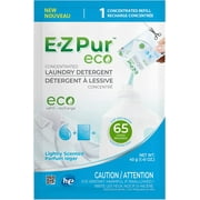Détergent à lessive concentré EZ Pur Eco, recharge de 65 brassées, légèrement parfumé