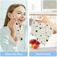 thumbnail image 4 of GZHJMY Abstract Pink Gold Triangles Wash Cloths 2 Pcs Small Cotton Wash Towels for Kitchen Bathroom, 4 of 5