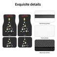 thumbnail image 5 of Sikiie Happy New Year Car Foot Mat Set of 4 Pieces Basics Universal Fit Rubber Carpet Floor Mats For Car SUV Van & Truck, 26.8"L x 17.3"W (Front), 13"L x 17.3"W(Rear), 5 of 6