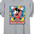 thumbnail image 3 of Disney - Mickey Music Is Life - Juniors Ideal Flowy Muscle T-Shirt, 3 of 5