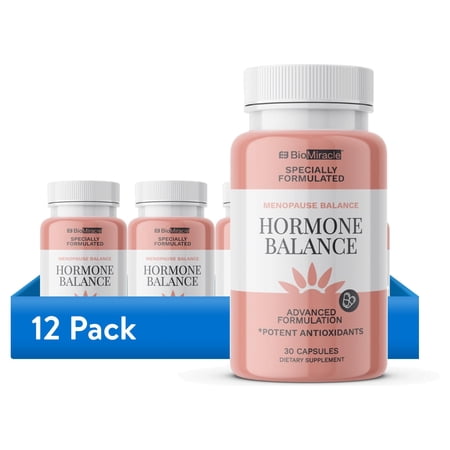 (12 pack) Hormone Balance Supplement Omega-3 Antioxidants with Tri-Vitamin Complex - 30 Count