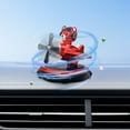 thumbnail image 5 of Solar Powered Fragrance Diffuser Car Air Freshener, Helicopter Car Glasses Bear Aromatherapy Car Perfume Ornaments in Car Aircraft, Red, 5 of 6