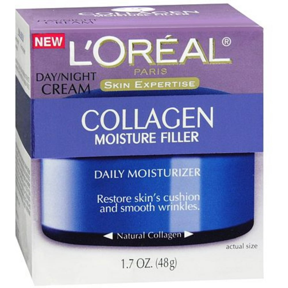 L'Oreal Paris Skin Expertise Collagen Moisture Filler Daily Moisturizer Day/Night Cream 1.7 oz