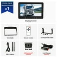 thumbnail image 2 of Wireless 7 Inch Car Monitor Screen Reverse Vehicle Monitors Reversing Camera Screen For Car Monitor For Camping Truck RV ,Flexible Double Bracket Installation, 2 of 7