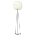 thumbnail image 1 of ACME Theodosia Feather Floor Lamp in White and Nickel, 1 of 5