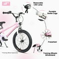 thumbnail image 6 of Glerc 18 inch Kid Bike for 5-9 Years Old with Water Bottle Holder & Headlight & Kickstand for Birthday Gift, Pink, 6 of 7