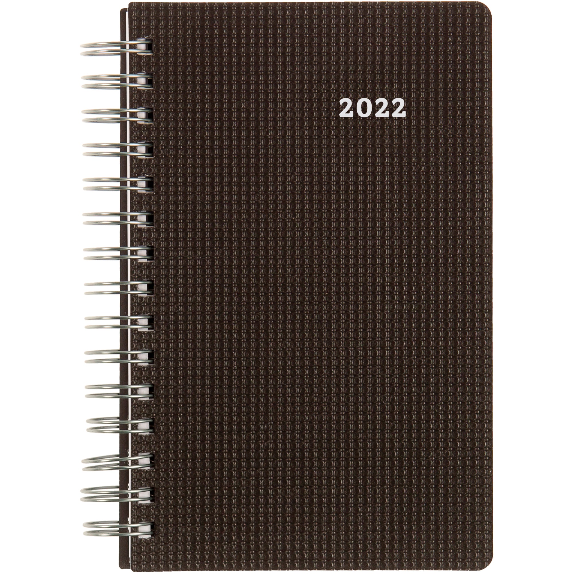 Brownline Daily DuraFlex Planner, 8' x 5', Black, January to December 2022