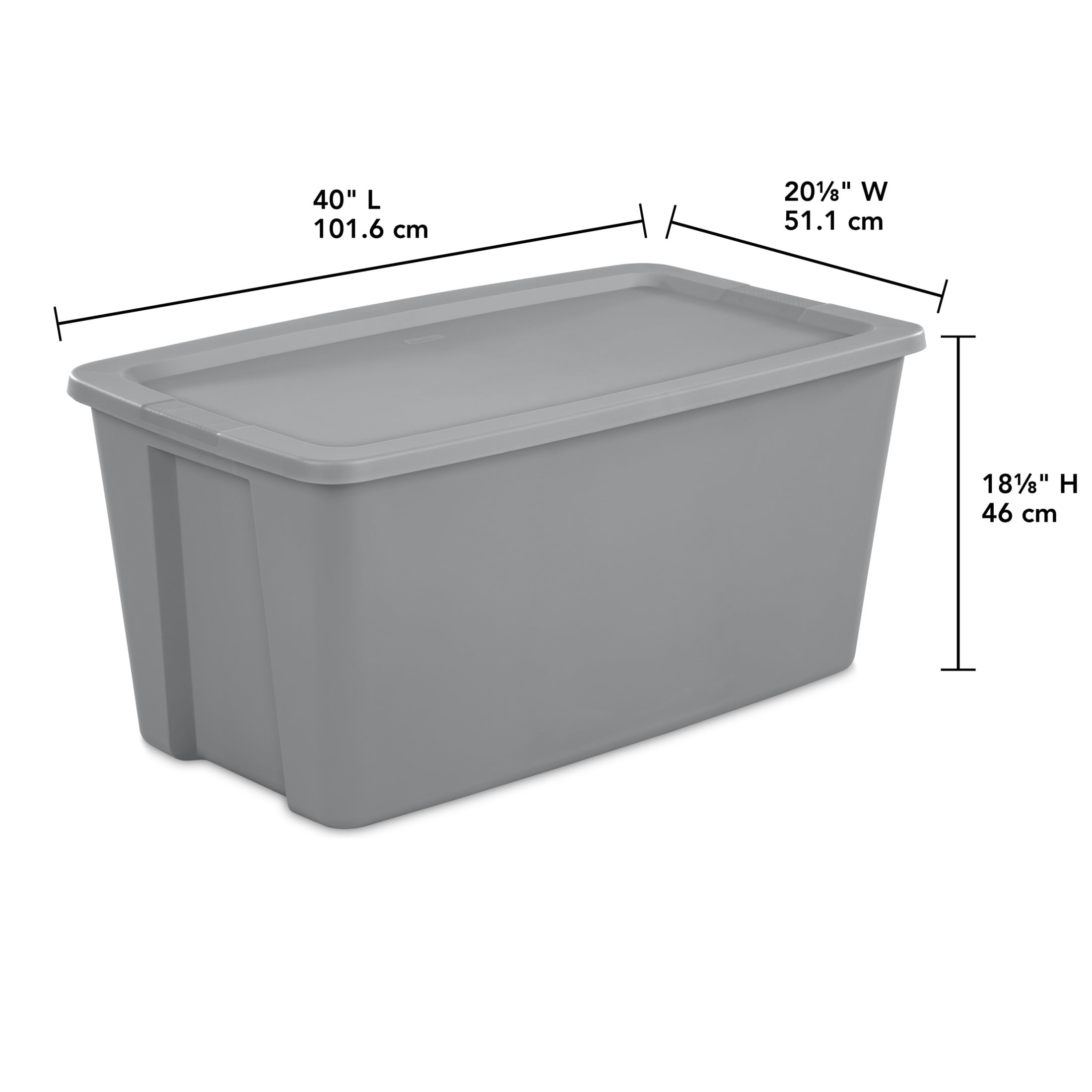 50 Gallon Plastic Tote Box Sterilite Titanium Kuwait Ubuy - Main Image