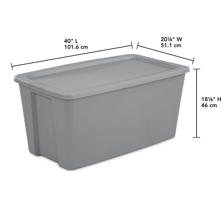 Sterilite 50 Gallon Tote, Extra-Large Plastic Storage Bin with