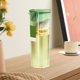 thumbnail image 4 of Tetera fría de 1L | Botella de agua para refrigerador de gran capacidad | Plástico, Blanco/Verde | Tapa a prueba de fugas, resistente a altas temperaturas, infusor de frutas | Taza de bebida para el, 4 of 6