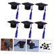thumbnail image 4 of BEADCEST 6Ud Charming Black Graduation Hat Bottle Toppers for Wine and Beverage Bottles, 4 of 8
