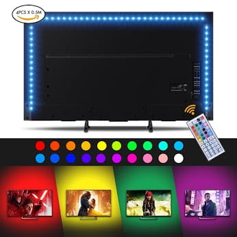 4pcs 5V 40CM USB Cable Power LED strip light tape Christmas desk Decor lamp ribbon For TV Background Lighting-in LED Strips