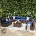 thumbnail image 6 of UDPATIO Patio Furniture Sets, Modular Rattan Outdoor Patio Sectional Furniture Sofa Set, Wicker Patio Conversation Set for Backyard,9PCS, 6 of 9