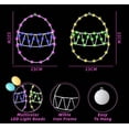 thumbnail image 3 of 2 Pcs Easter Decor​ LED Light Egg Shape Window Hanging Yellow Outline Green Wave Strip White Suction Hook Festive Glow Easter Window Decor, 3 of 8