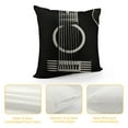 thumbnail image 4 of Nawypu  Simple Music Throw Pillow Covers Black and White Piano&nbsp;Keyboard Guitar Vinyl Record with Inspirational Quotes Letters Pillow Cases Cushion Cover, 4 of 5