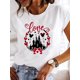 thumbnail image 1 of Cartoon Top Clothing Disney Mickey Mouse Clothes Tee Women Female 90s Sweet Cute Printed Fashion Lady Casual Graphic T-shirtsM Gao Jinjia LED, 1 of 2