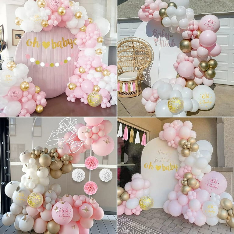 Baby shower shops ideas for girl pink and gold