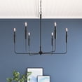 thumbnail image 2 of 29406-MB Millennium Lighting Savanne - 6 Light Chandelier-30.3 Inch Tall and 38 Inch Wide-Matte Black Finish, 2 of 7