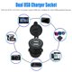 thumbnail image 4 of Enchufe de cargador USB dual de 12 V Toma de corriente impermeable 5 V/4,2 A LED, 4 of 8