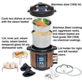 thumbnail image 3 of Yedi 9-in-1 Total Package Instant Programmable Pressure Cooker, 6 Quart, Deluxe Accessory kit, Recipes, Pressure Cook, Slow Cook, Rice Cooker, Yogurt Maker, Egg Cook, Saut, Steamer, Copper, 3 of 7