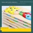 thumbnail image 4 of Bebés de 1-2-3 años de edad, juguetes de rompecabezas de madera tridimensionales para bebés, educación temprana, fuerza cerebral, niños y niñas, 4 of 6