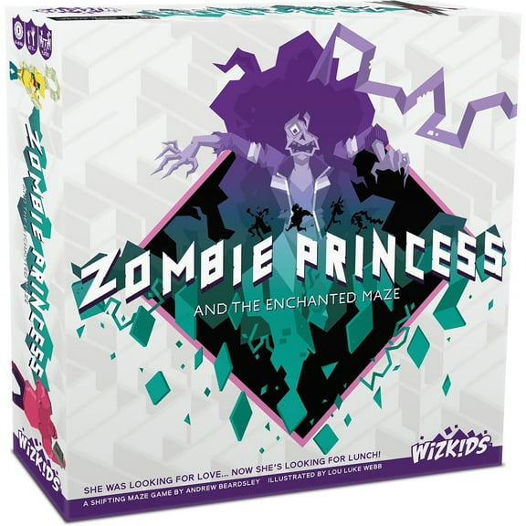 Zombie Princess And The Enchanted Maze - WizKids, A Shifting Maze Game, Ages 10 , 2-5 Players, 45-60 Min