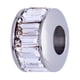 thumbnail image 1 of Charm para Pulsera LuckyLy Dije de Cilindro Acero Inoxidable Y Cristales Modelo Telma Plateado UNITALLA, 1 of 8