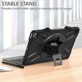 thumbnail image 5 of ELEHOLD Rugged Case for Amazon Fire Max 11 Tablet Case for Kids Adult, Heavy Duty Shockproof Case with Rotating Hand Strap Kickstand Function Hybrid Cover for Fire Max 11 ,Black, 5 of 12
