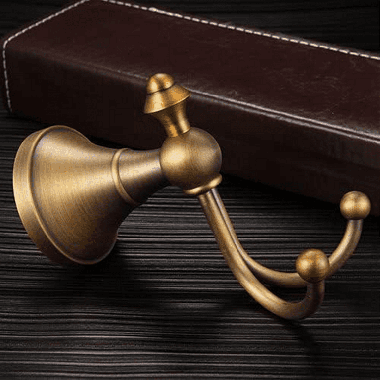Wall Hooks Racks, Brushed Brass Towel Hook .Antique Bronze Color Brass,With  Round Base Clothes Hanger,European Vintage Towel Coat Robe Hook Bathroom  Accessories; From Qimeiyao22, $18.1