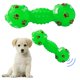 thumbnail image 1 of Juguetes para perros con forma de mancuerna punteada para perros Squeeze Squeaky Pet Chew Toy (verde) Likrtyny Oficina Multiescena Multifunción, 1 of 7