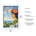 thumbnail image 2 of Aloha - Hawaii - Plumeria Flowers - Vintage Hawaiian Travel Poster by Kerne Erickson - Master Art Print (Unframed) 12in x 18in, 2 of 4