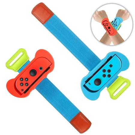 TSV 2pcs Wrist Bands Fit for Nintendo Switch/Switch OLED Joy-Cons Adjustable Wrist Strap Fit for Just Dance, Ring Fit Adventure, Switch Sports Game Accessories for Adults/Teenagers