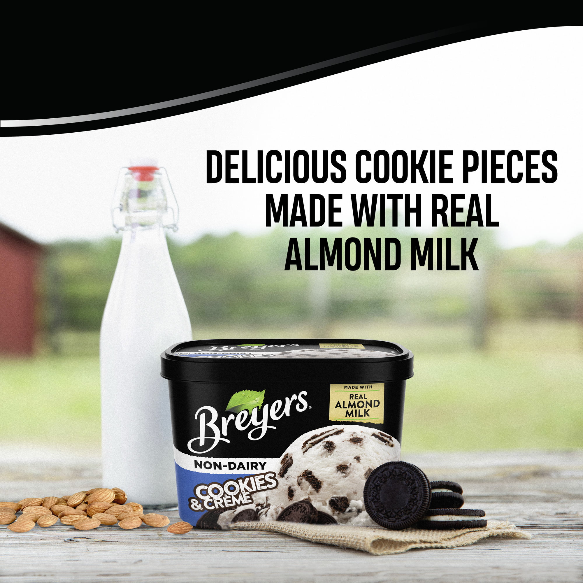 Breyers Non-Dairy Cookies and Creme Frozen Dessert, 48 oz - image 6 of 9