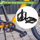 thumbnail image 2 of Pedal de bicicleta de aleación de aluminio universal sin tiras reflectantes negro, adecuado para ejes de 14 mm, pedal de bicicleta antideslizante para BMX MTB bicicletas de carretera 1 par, 2 of 7
