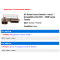thumbnail image 2 of Air Pump Control Module - Bank 2 - Compatible with 2007 - 2008 Toyota Tundra, 2 of 2