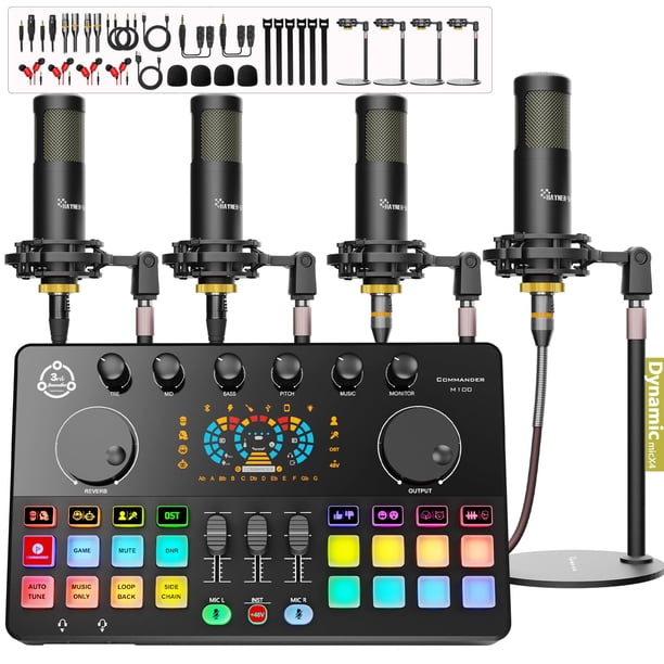 Paquete de equipo para podcasts Hayner-Seek COMMANDER M100 3rd