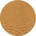 thumbnail image 1 of Ahgly Company Machine Washable Indoor Round Transitional Sedona Brown Area Rugs, 5' Round, 1 of 7