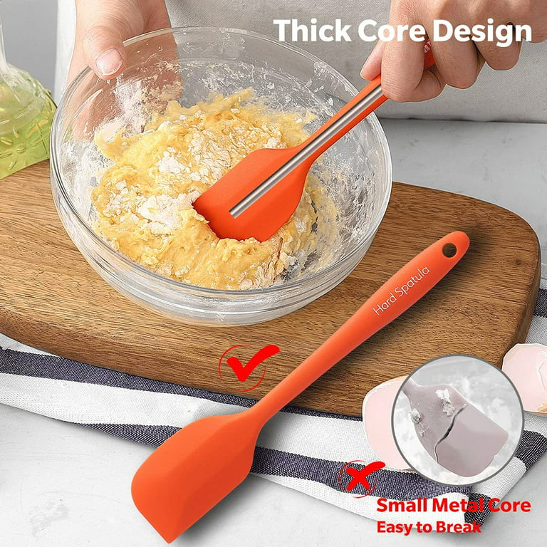 Mini Silicone Spatula Set - Small Kitchen Scraper Spatula for Cooking  Baking Mix