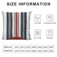 thumbnail image 5 of SHANXI Pillow Covers Red Blue Stripes Decorative Pillow Cases Throw Pillows Home Decor for Sofa Couch Porch Outdoor 12x12in, 5 of 5