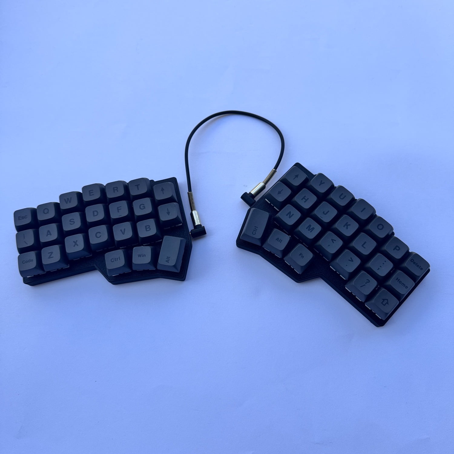 Corne V4 Split Keyboard with Keycaps and Switches Included, Hot-Swappable Ergo Design, RGB Backlight